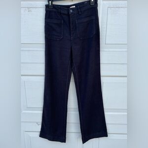 Faherty Stretch Terry Patch Pocket Pant high waist grey Women's Size 27